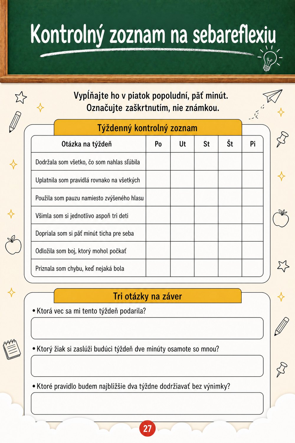 Trieda bez strachu a bez chaosu — strana 5