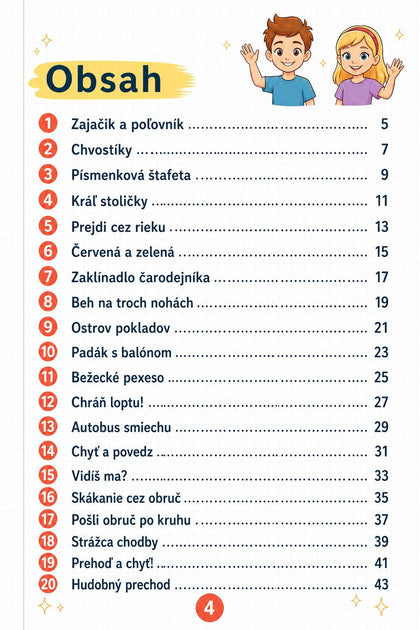 20 pohybových a športových hier — strana zvnútra